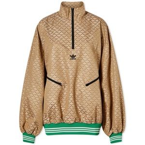 RARE Adidas Adicolor 70s Half Zip Monogram Windbreaker - M
